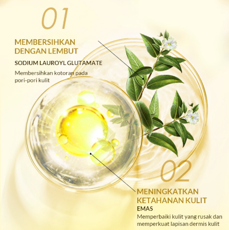 24K Gold Facial Cleanser 6