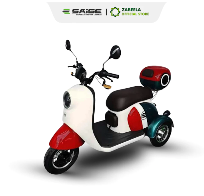 SAIGE Sepeda Listrik Roda Tiga Aurora 4