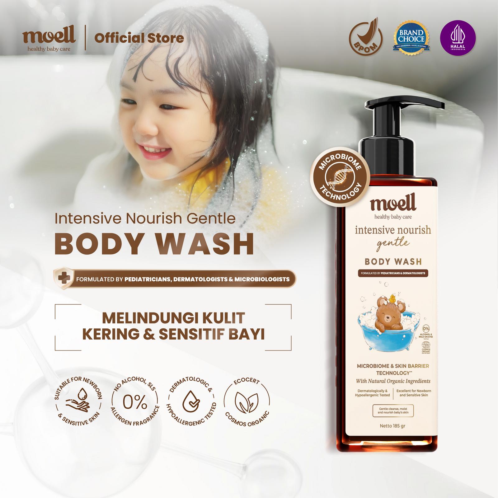 Moell Indonesia Sukses Moell Intensive Nourish Gentle Body Wash