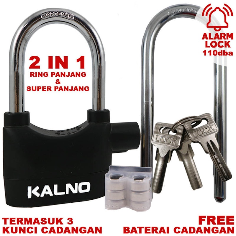 Kalno Gembok Alarm 2in1 2
