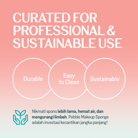 Hara Gema Dharma Haquhara Pebble Terracotta Makeup Sponge Rugby