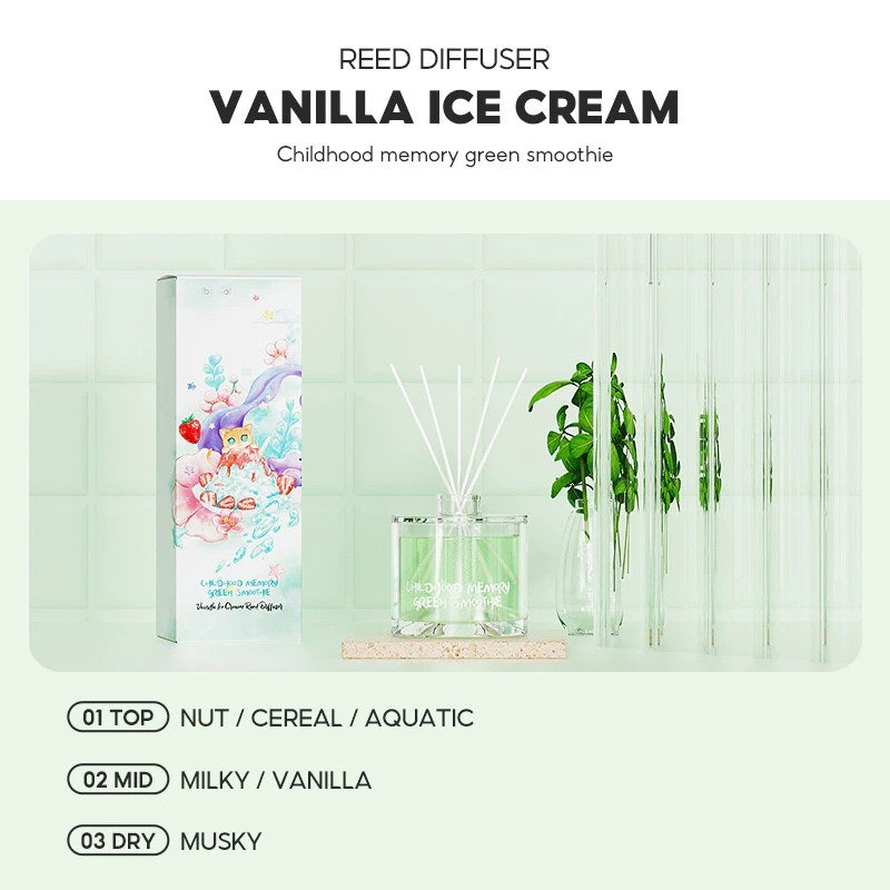 OH! SOME Alba Sol Reed Diffuser Vanilla Ice Cream 5