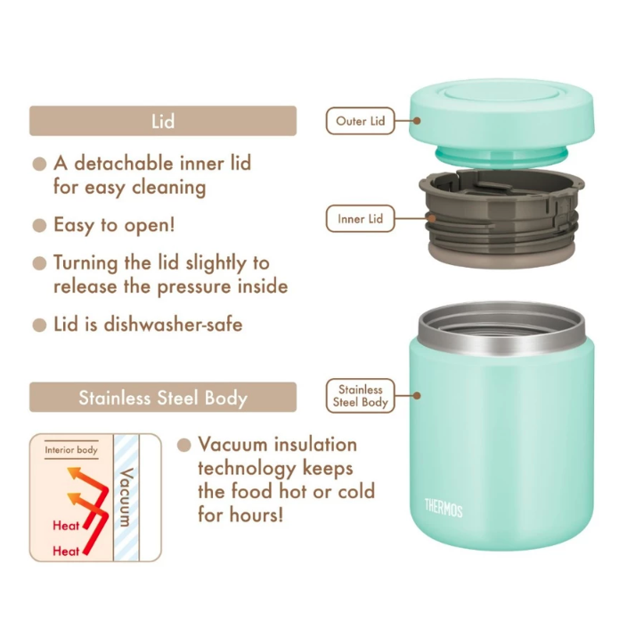 Thermos Indonesia Thermos Vacuum Insulated Food Jar JBR-401