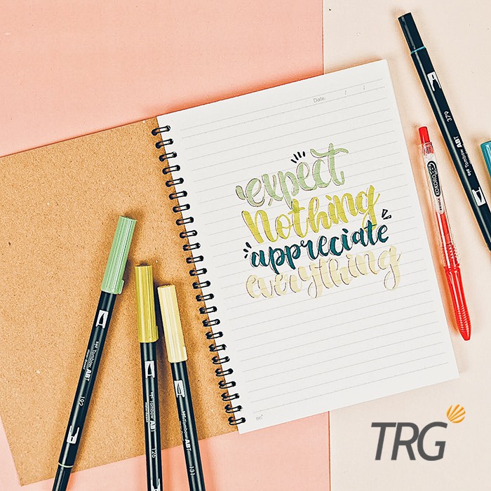 TRG A5 Kraft Cover Spiral Notebook