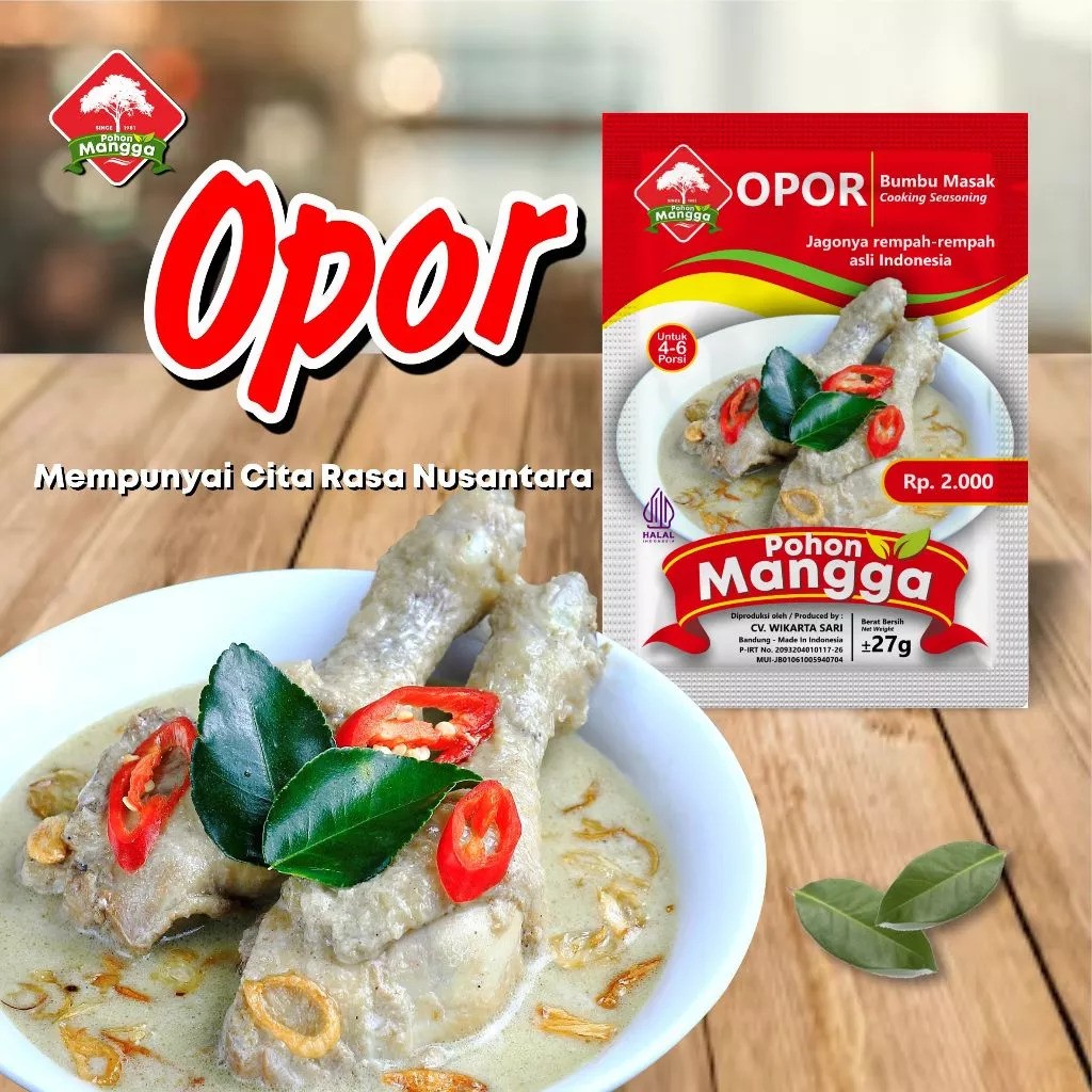 Wikarta Sari Cap Pohon Mangga Bumbu Masak Opor