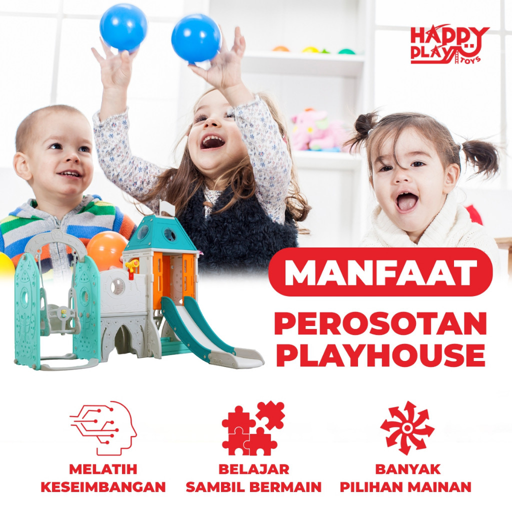 Happy Play Indonesia Happy Play Perosotan Playground Jumbo  UN-PG29