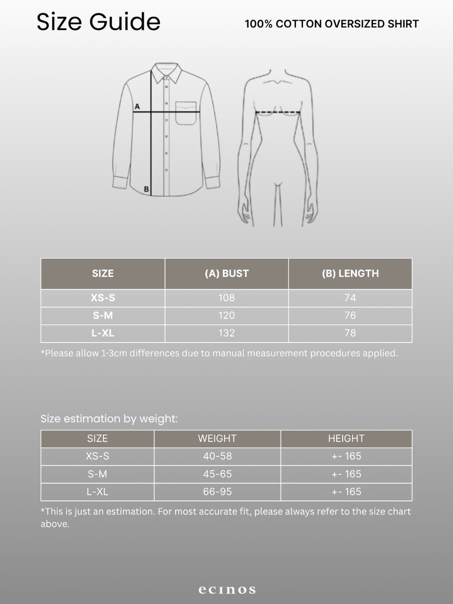 Ecinos Fashionindo Ecinos 100% Cotton Oversized Shirt