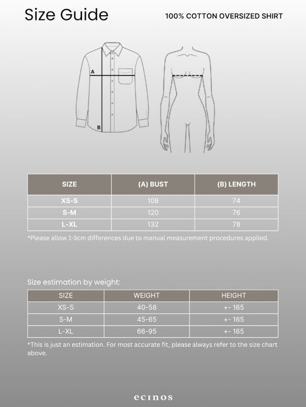 Ecinos 100% Cotton Oversized Shirt 5