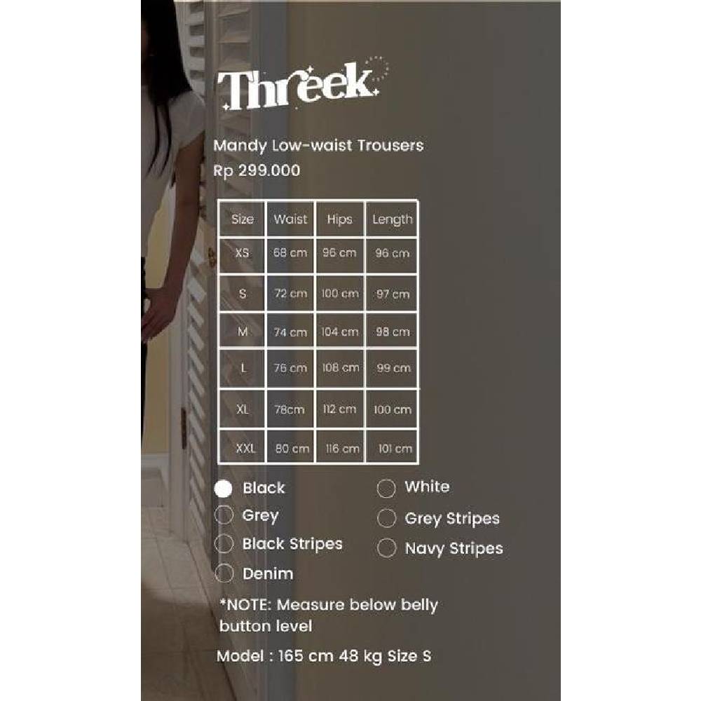 WEAR.THREEK Mandy Low Waist Trousers