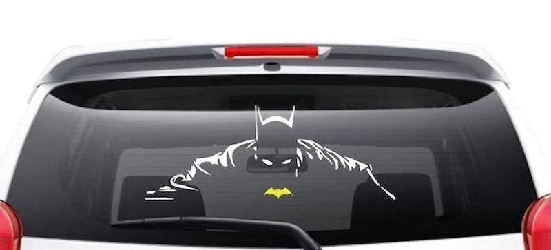 Stiker Mobil Siluet Batman 1