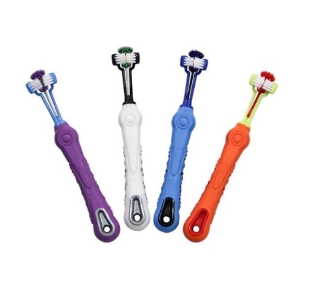 Sikat Gigi Anjing Kucing 3 Sisi