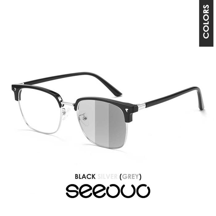 Seeouo Eyewear Seeouo Kacamata Browline Photocromic