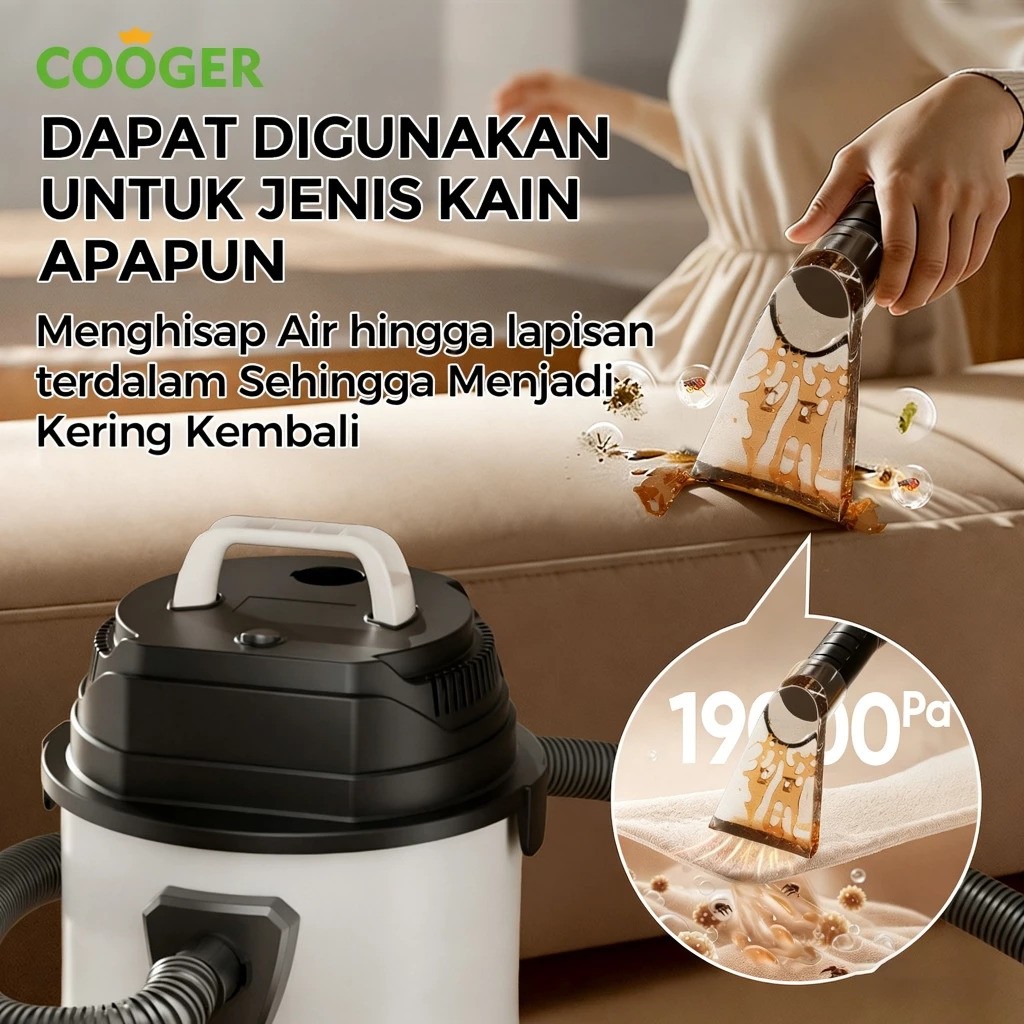COOGER Vacuum Cleaner Wet And Dry 18L 15IN1 Blower 3