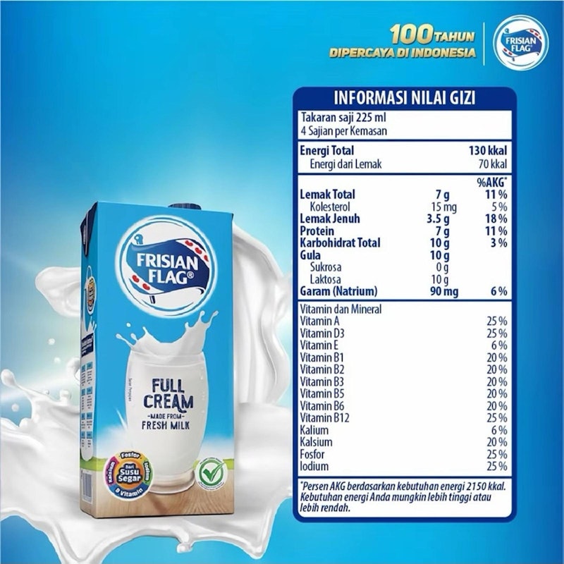 Frisian Flag Susu UHT Full Cream 3