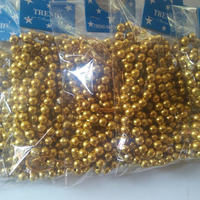 Hiasan Dekorasi Natal Ornamen Bead Garland Slinger