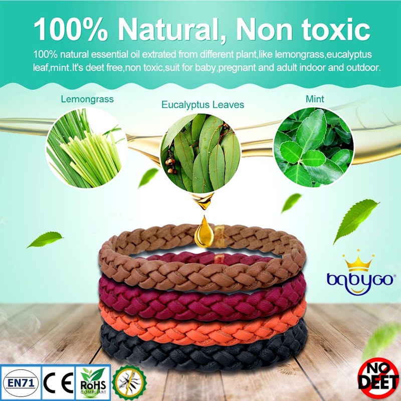 Leather Mosquito Repellent Bracelet 5