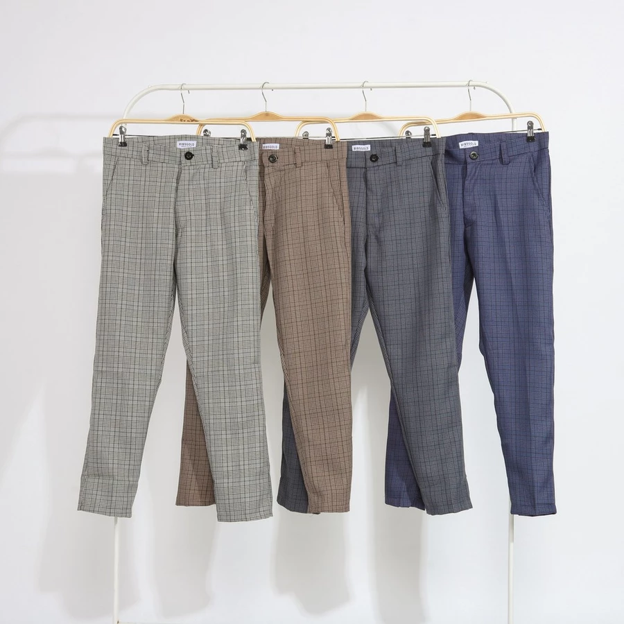 Ribsgold  Ribsgold Tartan Square Ankle Pants