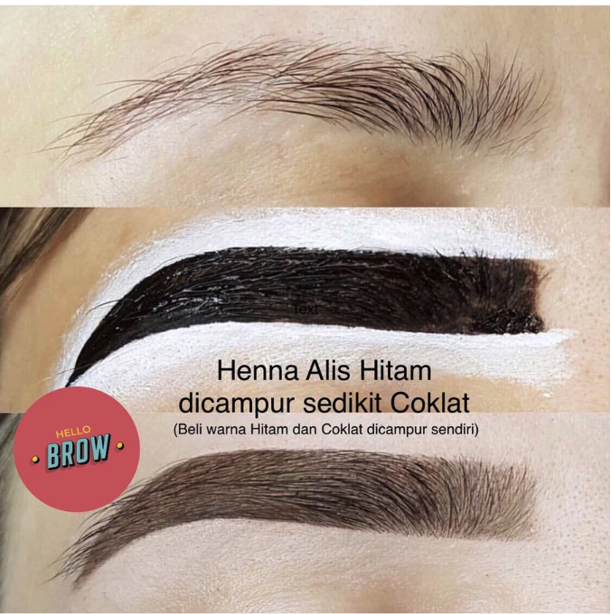 Hello Brow Hello Brow Set A (Henna + Kuas)