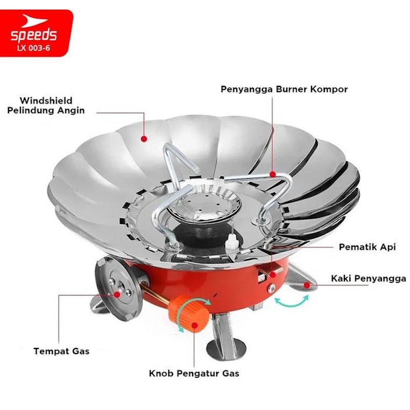 SPEEDS Kompor Camping Mini Model Bunga 3
