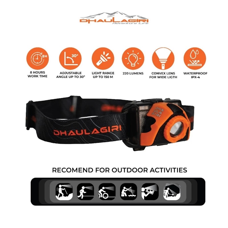 Dhaulagiri Rechargeable Head Lamp 5
