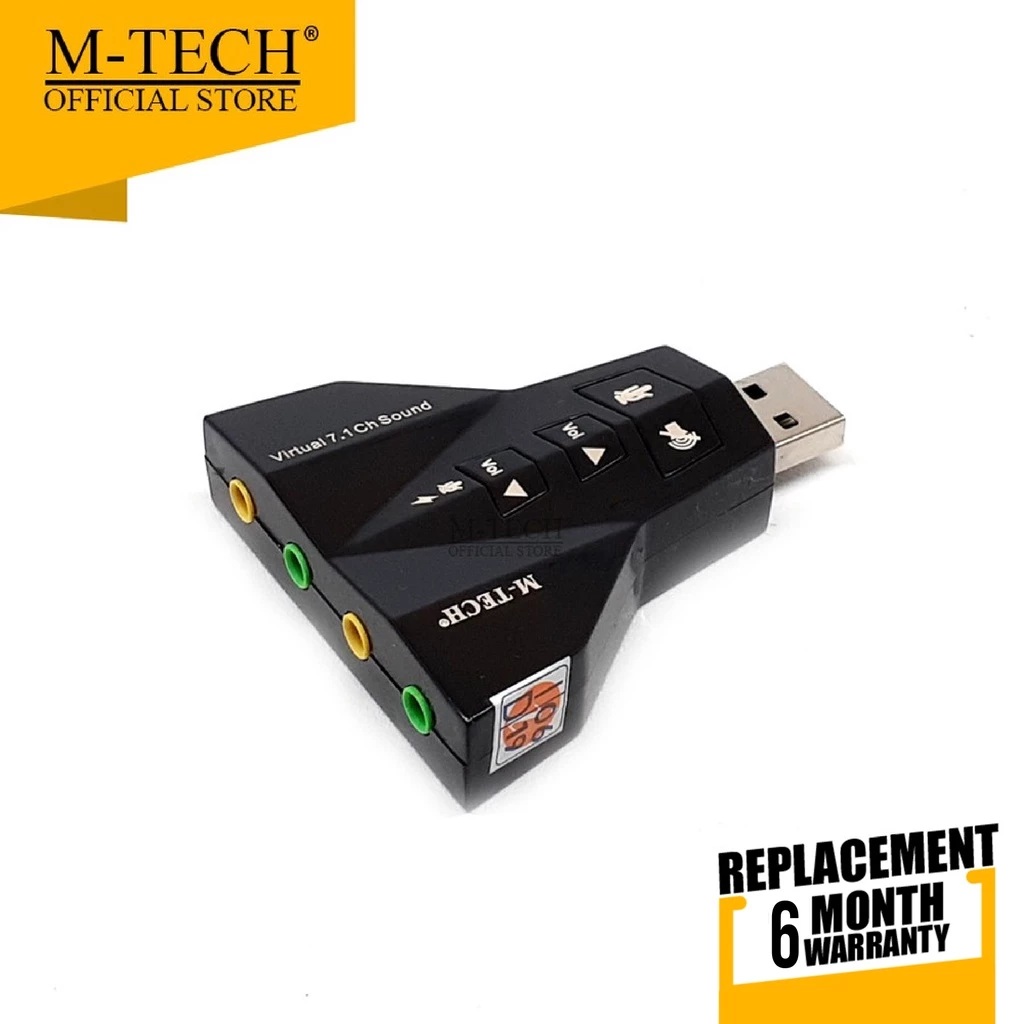 M.Tech Products M-TECH USB 2.0 External 7.1 Channel Audio Sound Card Adapter