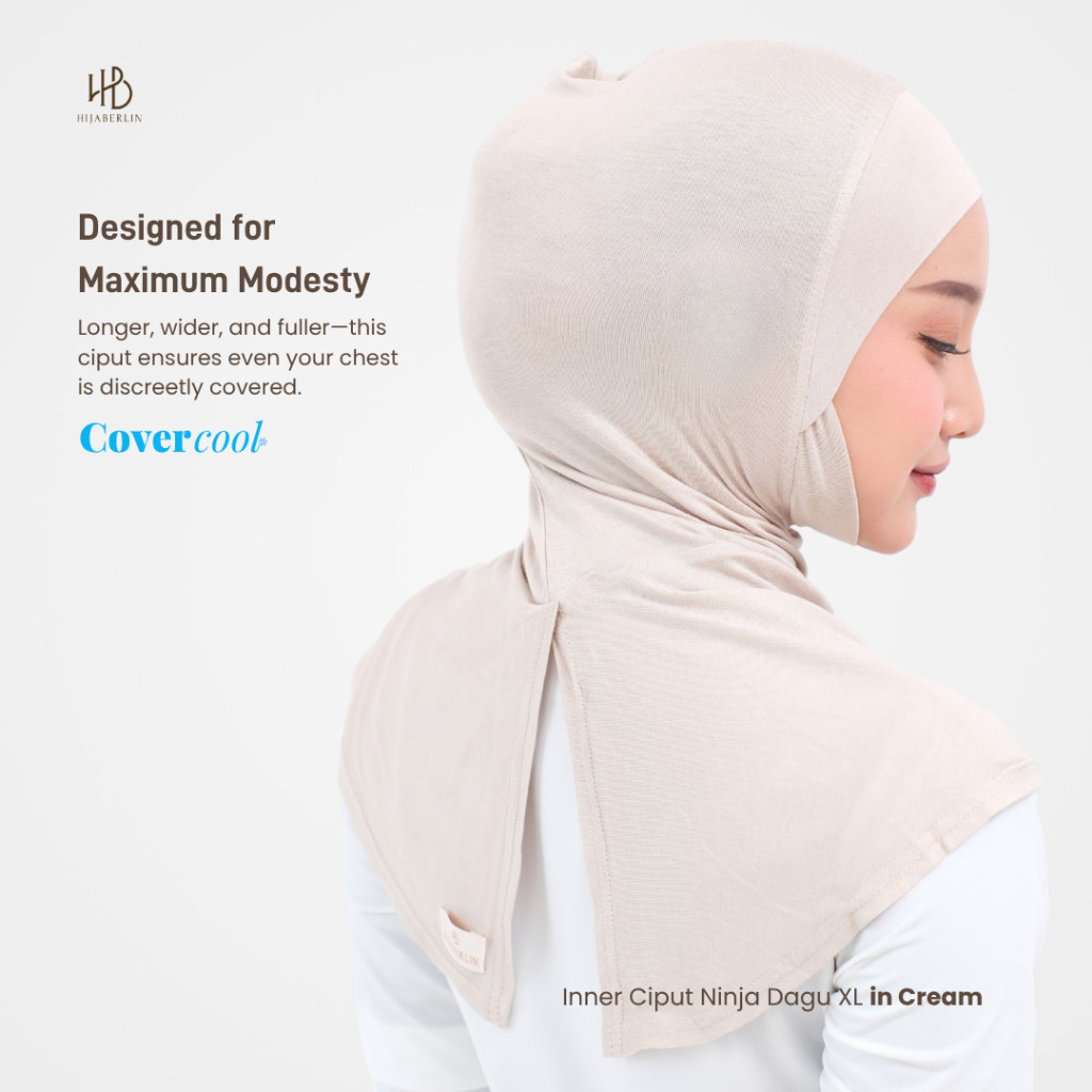 Hijaberlin Ciput Inner Ninja Dagu Covercool