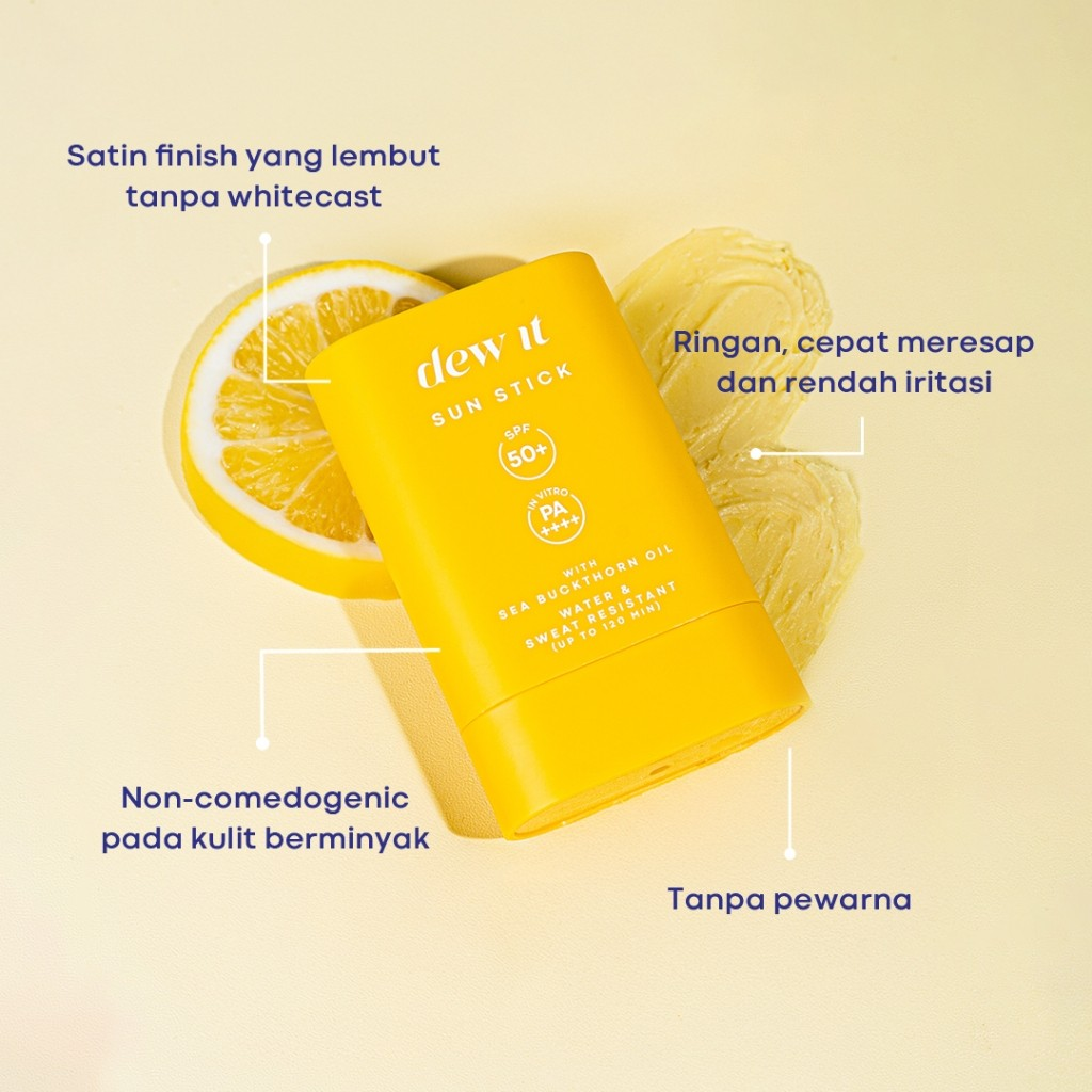 Dew Cantik Indonesia Dew It Face Sun Stick SPF 50+ PA++++