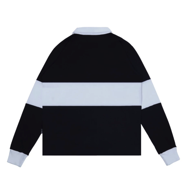 DOBUJACK DOBUJACK Rugby Shirt Hooper White Black Longsleeve