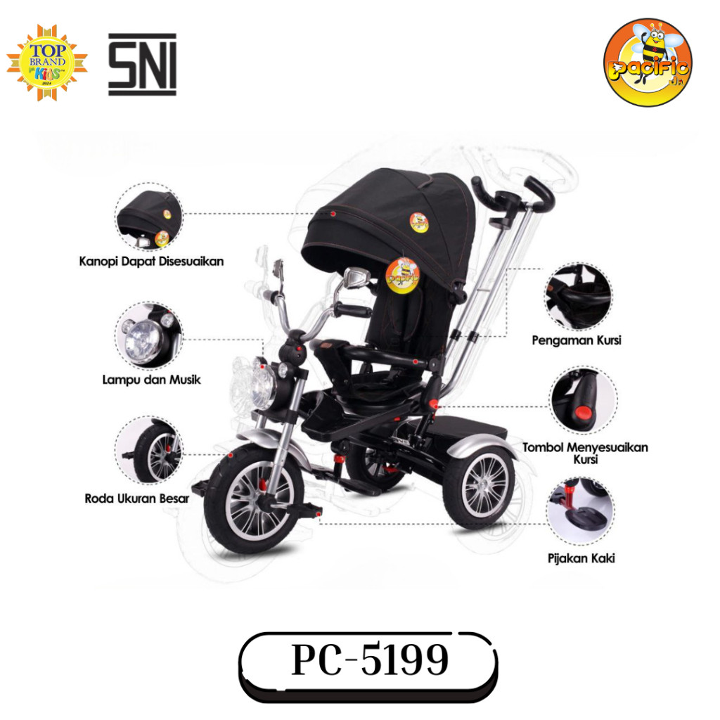  Pacific Indah Pratama Tricycle Pacific Jr PC-5199