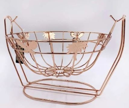Bistro Round Fruit Basket Rose Gold RD-11103-ROSE