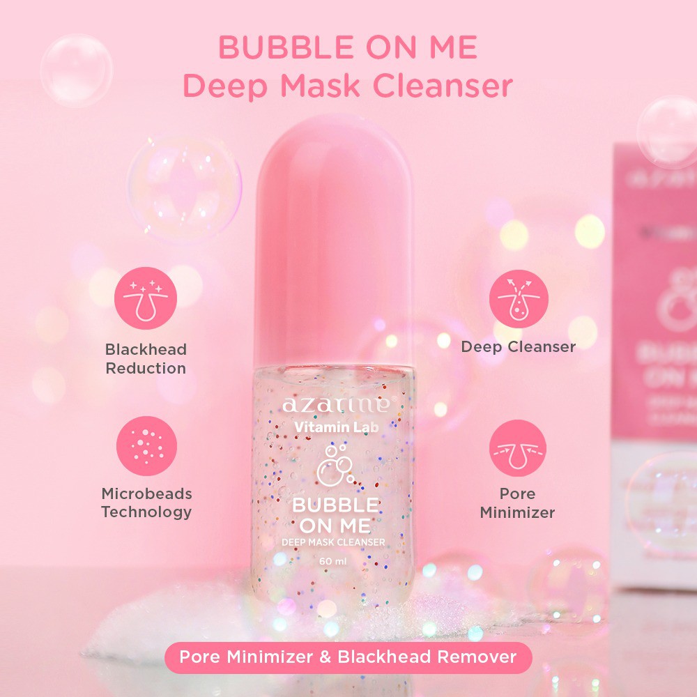 Wahana Kosmetika Indonesia Azarine® Vitamin Lab Bubble On Me Deep Mask Cleanser 