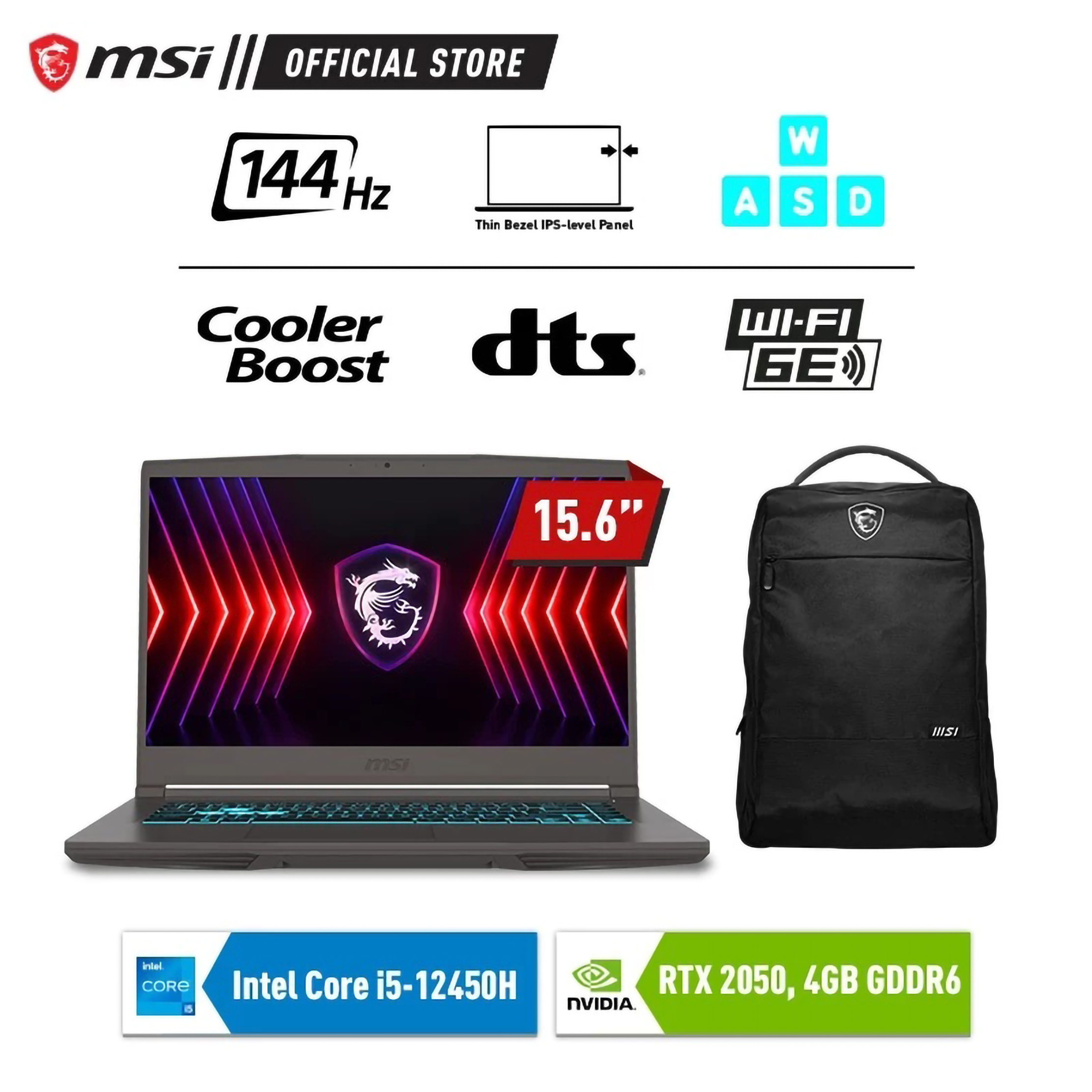 Micro-Star International MSI THIN 15 CORE I5-12450H