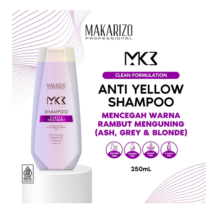 Akasha Wira International  Makarizo Professional MK3 Shampoo Purple Treatment 