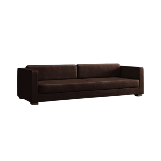 XIONCO ORYCTO Leather Arm Couch Three Seat ｜ FX• Choco 88