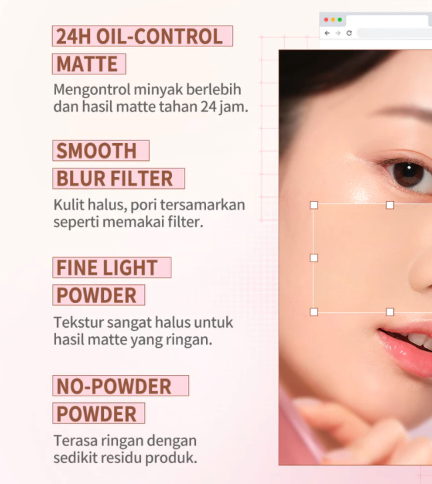 Bloomatte Fine to Refine Compact Powder 03 Warm Beige Nectar 3