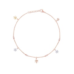 Gelang Kaki Emas Korea Autumn Leaves Collection Gold 17K In Your Seoul
