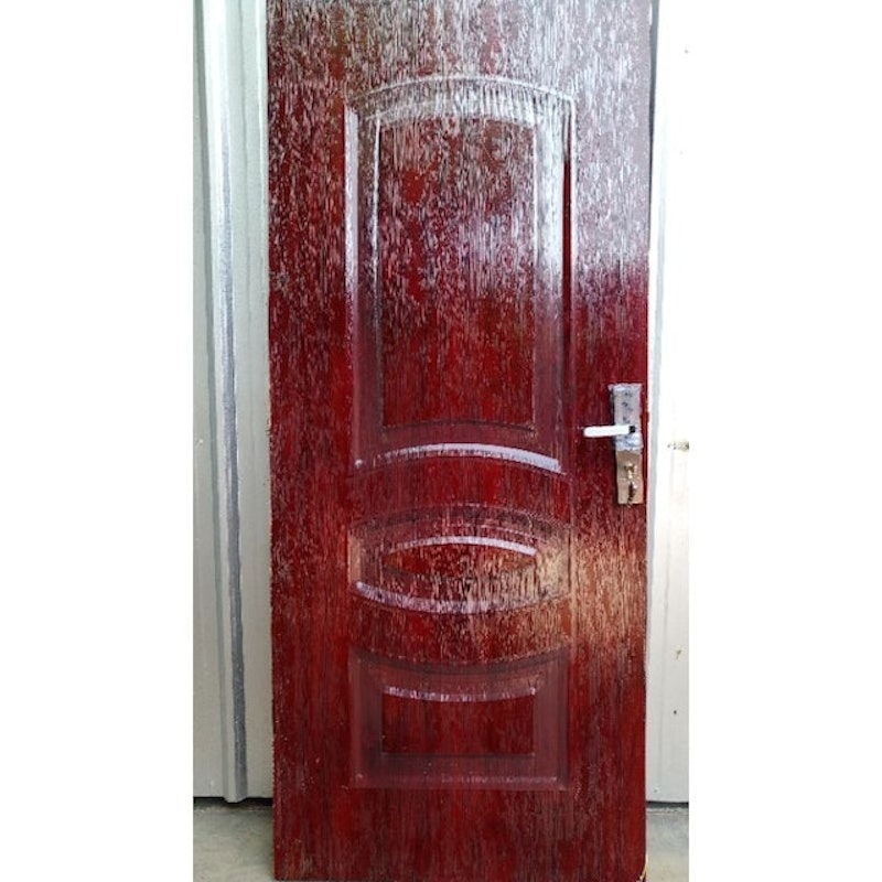 Pintu Rumah Baja Motif Oval Bulat Minimalis 2