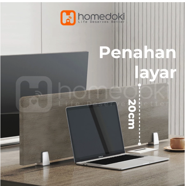 Homedoki Homedoki Meja Kerja dengan Pembatas