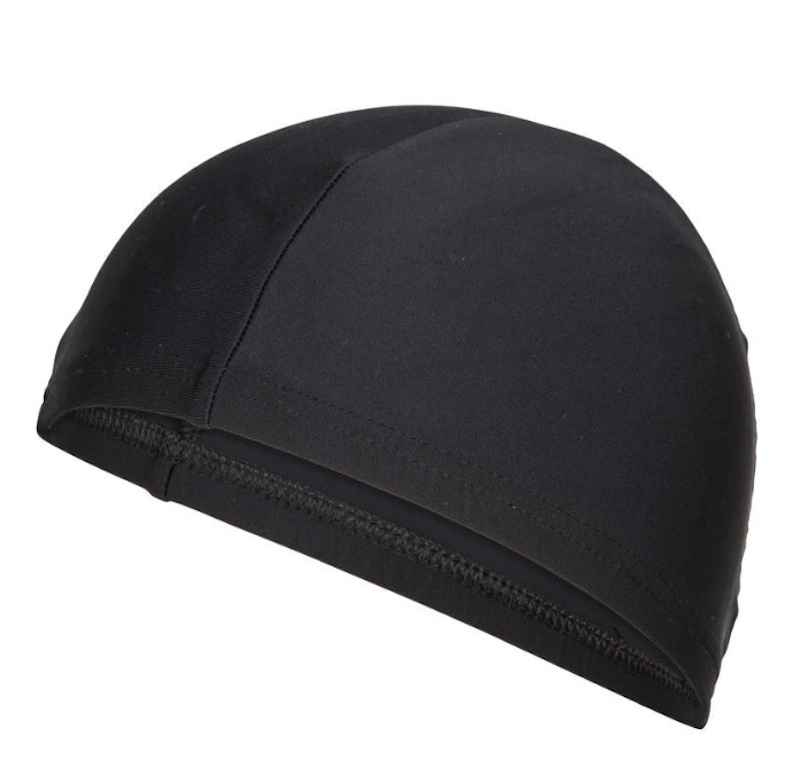 Decathlon Nabaiji Topi Renang Unisex Kain Polos Hitam 3