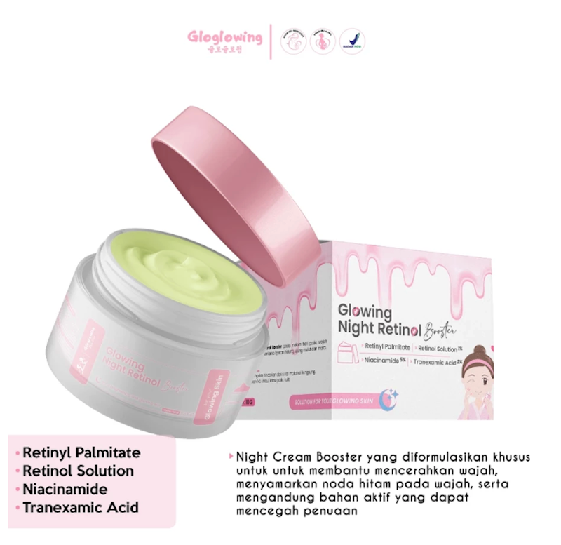 Gloglowing Skincare Glowing Night Retinol Booster