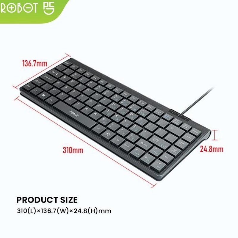 ROBOT Mini Wired Keyboard 5