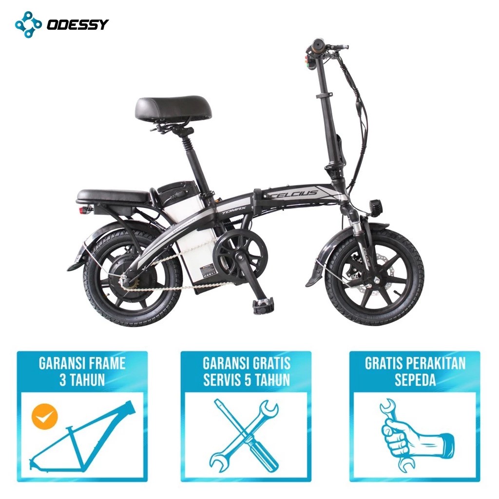  Celcius Sepeda Listrik Lipat Tomax 