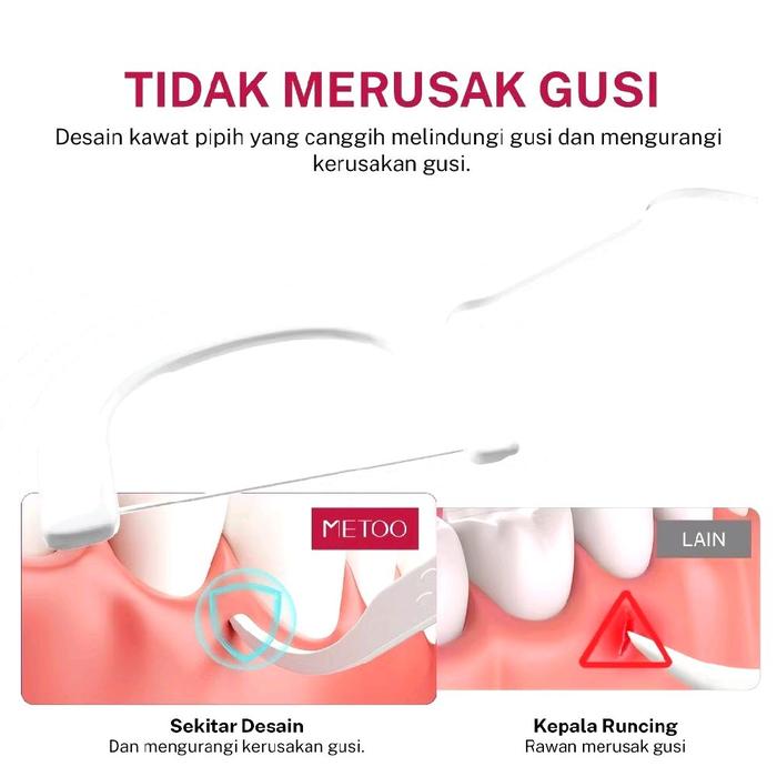 Metoo Beauty International METOO Advanced Extra Clean Dental Floss Pick