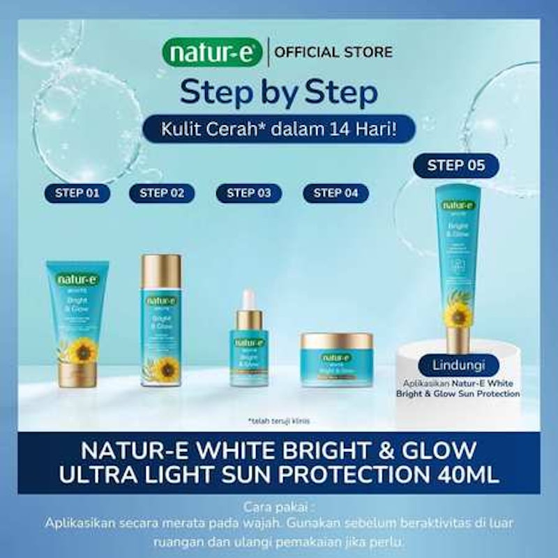 Natur-E White Bright & Glow Radiant Ultra Light Sun Protection 3