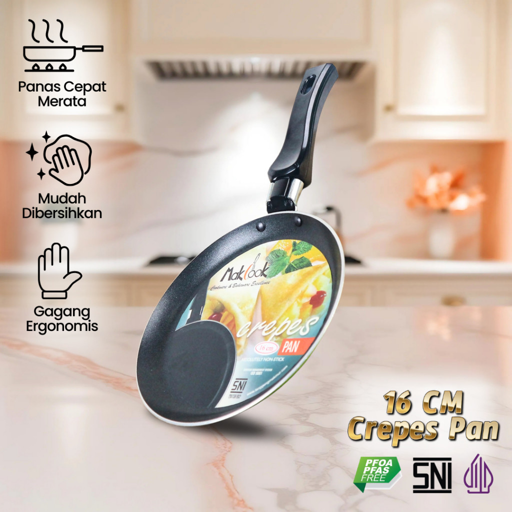 Langgeng Makmur Industri Makcook Crepes Pan 16 cm