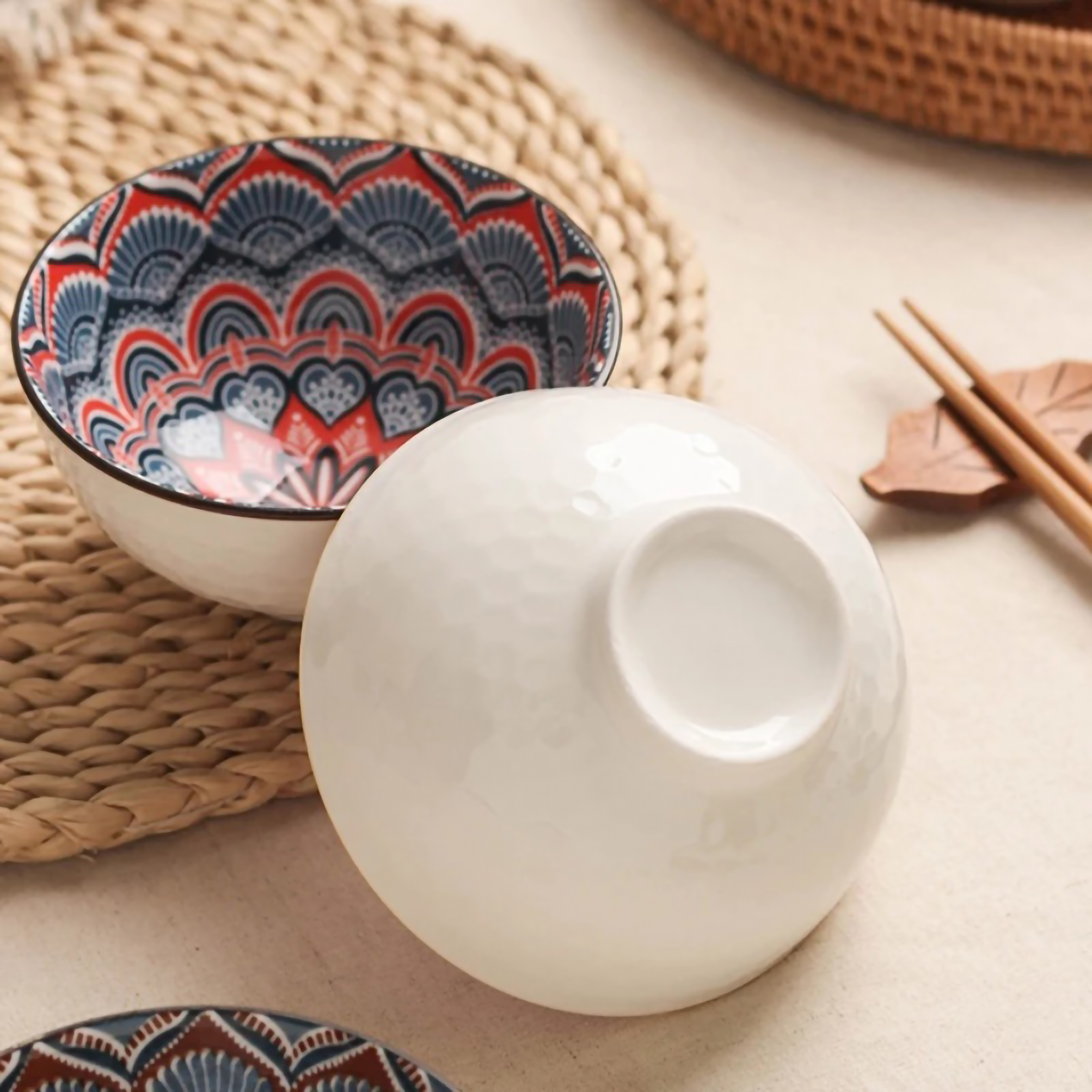  Earise Japanese Ceramic Bowl Set 6 pcs