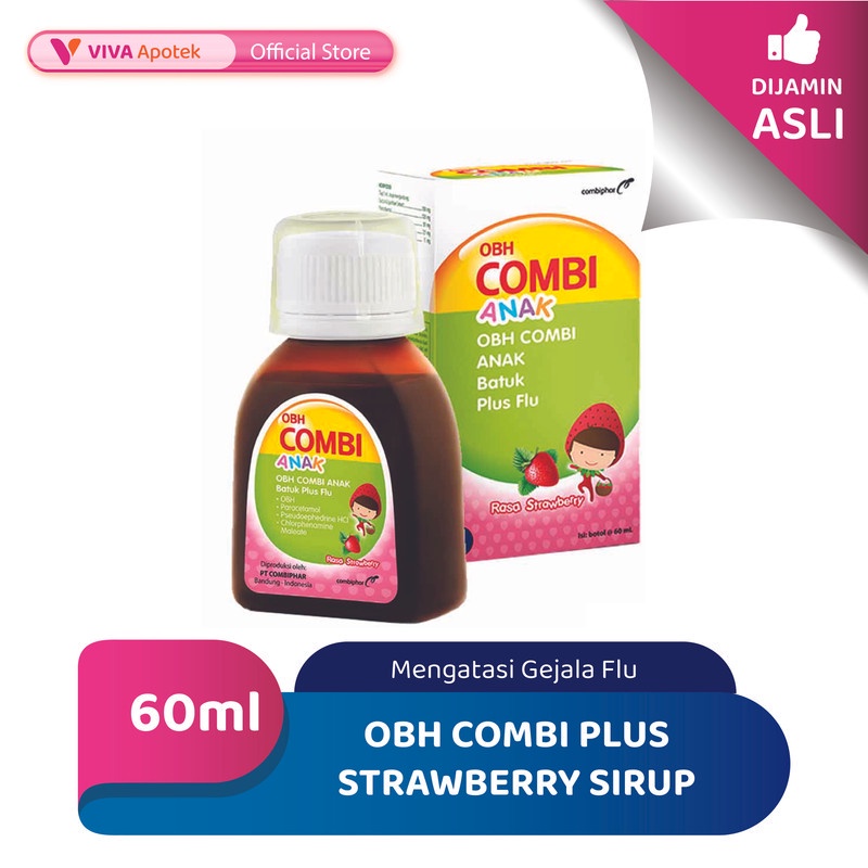Combiphar OBH Combi Anak Batuk Plus Flu - Strawberry