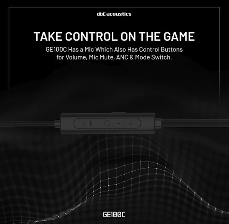 dbE Type C ANC Gaming Earphone with Microphone 4