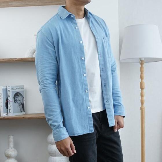 Fashion Anak Muda Smith Berlin Kemeja Denim Dean Slim Fit