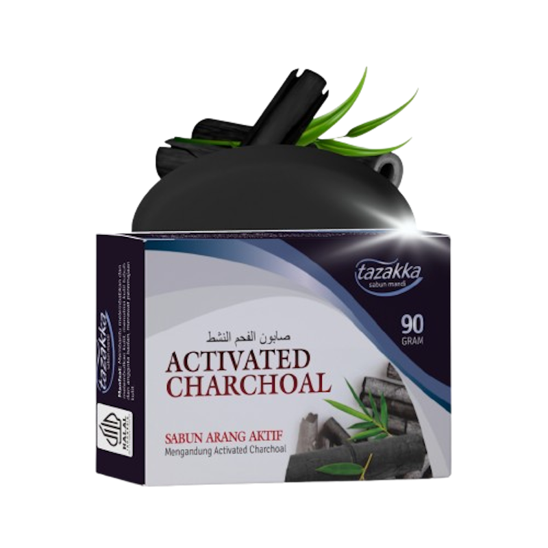 Tazakka Activated Charcoal Soap Bar 1